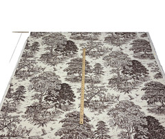 COVINGTON YELLOWSTONE DRIFTWOOD HORSE DEER TOILE LINEN FABRIC BY YARD 54″W