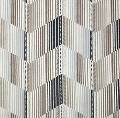 KRAVET REFLEX PORTOBELLO BEIGE MODERN GEOMETRIC 100% LINEN FABRIC BY YARD 54″W