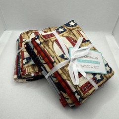 2 Packs All American Fat quarter bundle 18″x21″ 100% cotton 5pc