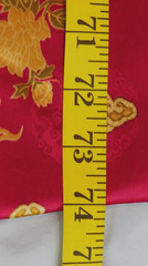 Synthetic Silk, Red Golden (Oriental Dragon) Fabric Material 55″ x 74″ New