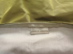 Eastern Accents iridescent silk taffeta Chartreuse Std. Pillow Shams Nwot
