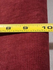 Brick Red Velveteen Fabric Remnants 2 Pieces 59″x37″ Directional Nap 2 yards