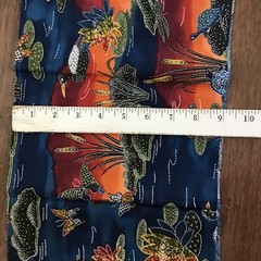 9×44″ quarter yard bundle 5 Pieces Vtg 100% Cotton Fabric Plants Fish Ducks