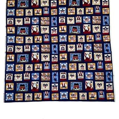New MMFab 2.2 Yards Patriotic Fabric Material Liberty Bell Uncle Sams Hat Flag