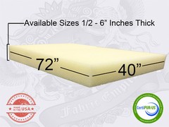 FabricEmpire 40″x 72″ Dry Fast Reticulated Outdoor Foam Sheets – Free Shipping