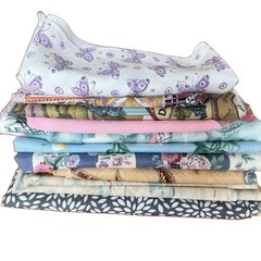 Vintage Fabric Destash Lot Crafting Quilting Sewing Floral Butterfly 3.5 Lbs
