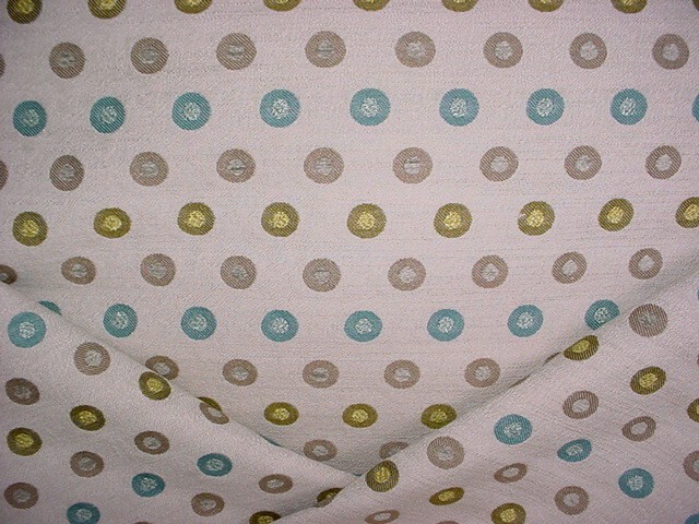 2-1/4Y Groundworks GWF-3049 Ventana Dot Lemongrass Chenille Upholstery Fabric