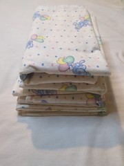 Vintage Princess Fabrics Inc. Pastel Bunny Hearts Sheet # 233 4 Cut 49″ X 42″