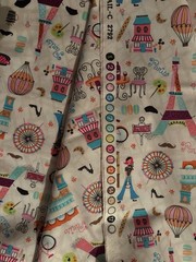Timeless Treasures Fabric of SoHo Gail-C 2792 Colorful Paris Print 2-Yards