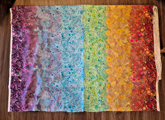 Effervescence cotton fabric sew quilt bhy x 45″ w Robert Kaufman rainbow colors
