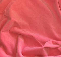 Hand Dyed Flamingo Pink – Cotton Velveteen Fabric