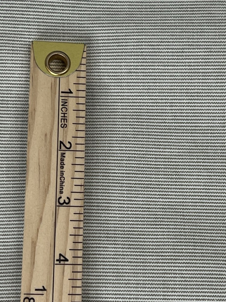 Heavy Muslin Pinstripe Beige Cotton Fabric 3.33 Yards 64″ Wide Unbranded Vintage