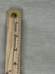 Heavy Muslin Pinstripe Beige Cotton Fabric 3.33 Yards 64″ Wide Unbranded Vintage