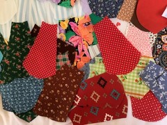 120 Pre Cut Fabric Dresden Assorted Colors Patterns for Quilting Sewing Crafts