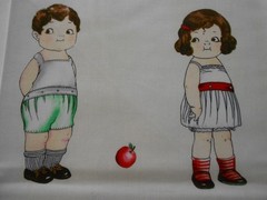 Paper Dolls School House by Sibling Arts Studio for Newcastle Fabrics # 803