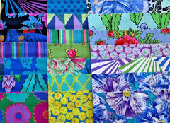 KAFFE FASSETT COLLECTIVE LAYER CAKE BY FREE SPIRIT FEBRUARY 2026 COOL 10X10 42PC