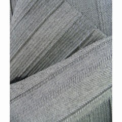 2-1/5 Yards x 62″ Wide Fabric Remnant Quality Menswear Ribbed Stripe, Pristine