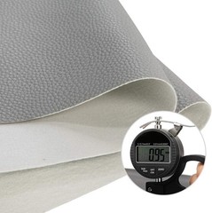Versatile Faux Leather Sheets – 2 Yards of Durable Pebbled Gray for Any Crafting