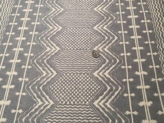 2.5YD FERMOIE UK Abbey Stripe Union Fabric w/ Custom Knit Backing $1144 Retail*
