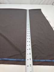 Kiton Super 180 Wool Suiting Fabric Brown Pinstripe 10 Yards England Tailoring