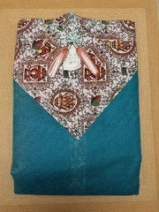 Happy Life B Mosquito Net Handmade Vintage 97×121 Green Retro Fabric