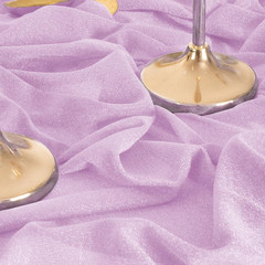 Lilac Purple Wedding Arch Draping Fabric 2 Panels 29″ X 20Ft Sheer Wedding Arch