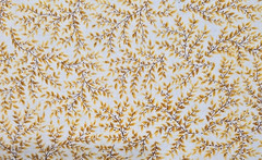 Robert Kaufman DAINTIES Small Yellow Leaf Cotton Quilt Fabric 2yds x44″W
