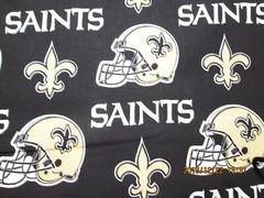 NEW ORLEANS SAINTS NFL NEW MULTI DESIGN 100% COTTON 1 YARD PIECE NEW 36″ X 58″