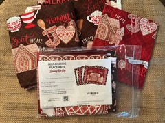 New Baking Up Joy Holiday Fabric & Placemat Kit Shabby Fabrics Wilmington Prints