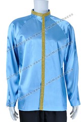 Spock Costume for Star Trek Officer Cosplay Uniform Coat Jacket Only Satin Blue