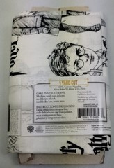 Harry Potter White and Black Print 100% Cotton Fabric One Yard 36in x 44in
