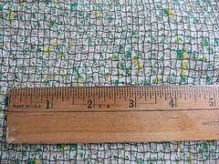 Vintage Cotton Print Fabric Broadcloth Abstract Pattern 2.7 yrds x 49″ Wide
