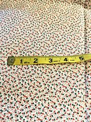 VTG Spring Mills Tiny Ditzy CALICO Pinks & Blue Tulip Florals on Ivory BTFQ
