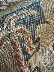 Cotton Tapestry Fabric 56″X2.5 Yards Tabiz Earthy Tones Earth Blue Burgundy +