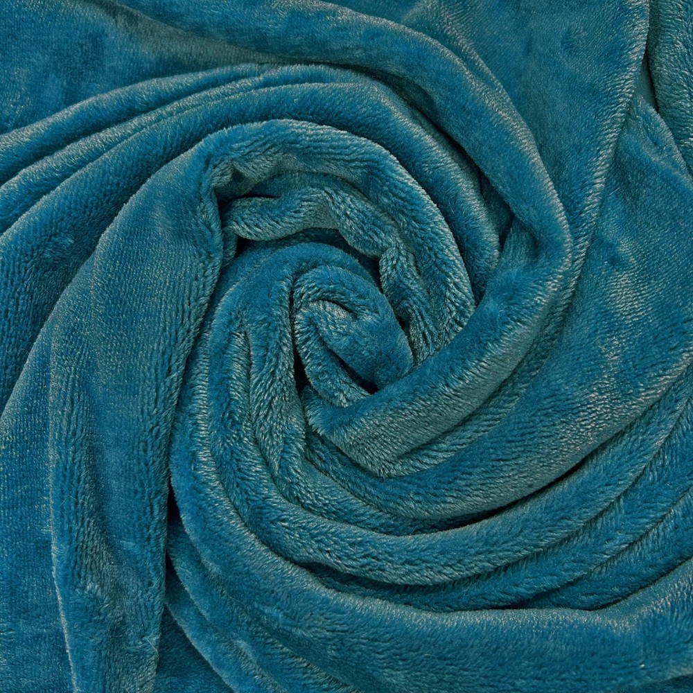 Plush Cuddle Fleece Fabric Material TEAL