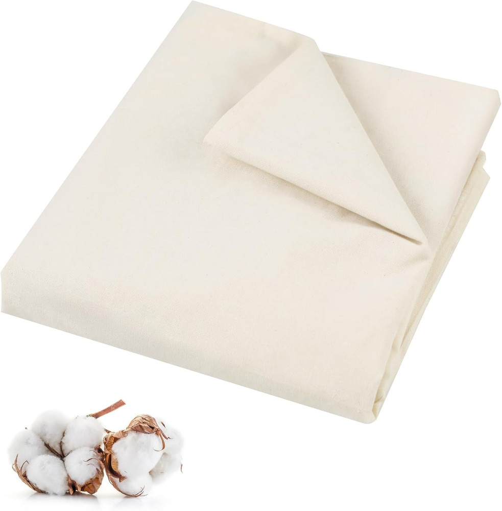 Tela de Algodon Muselina 100 Por Ciento 63 Pulgadas 2 Yardas Sin Blanquear Coser