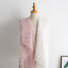 1m Organza Lace Mesh Fabric Furniture Cover Dressmaking Tablecloth Curtain