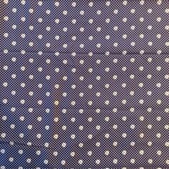 2 Yards 7″ Daisy Floral Dark Blue White 100% Cotton Quilting Fabric Single Piece
