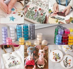 StiVerse 210 Pcs Prewound Bobbin Thread, 36 210 pieces, 36 Colors (210PCS)