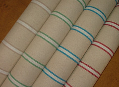 Grain Sack Cotton Fabric Saint Raphael French Stripe Curtain Upholstery Cushion