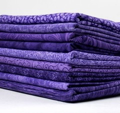 All Purple Fat Quarter Bundle 9 Different Designs