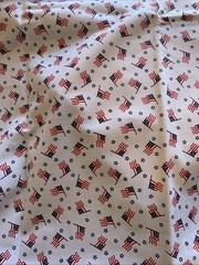 MARCUS BROTHERS TEXTILES-WITH RESPECT-AMERICAN FLAG -BY FAYE BURGOS- 3 yds x 45”