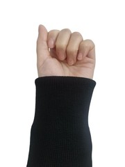 Knit Cuffs for Jacket 1 Pair Black Seamless Rib Cuffs for Sleeve Replace
