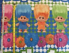 SPRINGS GLOBAL 2006 TROLL COMPANY #5711 COTTON FABRIC SEW QUILT 1 Yard 36×44 NEW