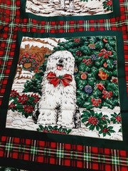 Erlanger Fabric Holiday Pillow Panels Christmas Cotton 7 Yards X 42 USA Designed