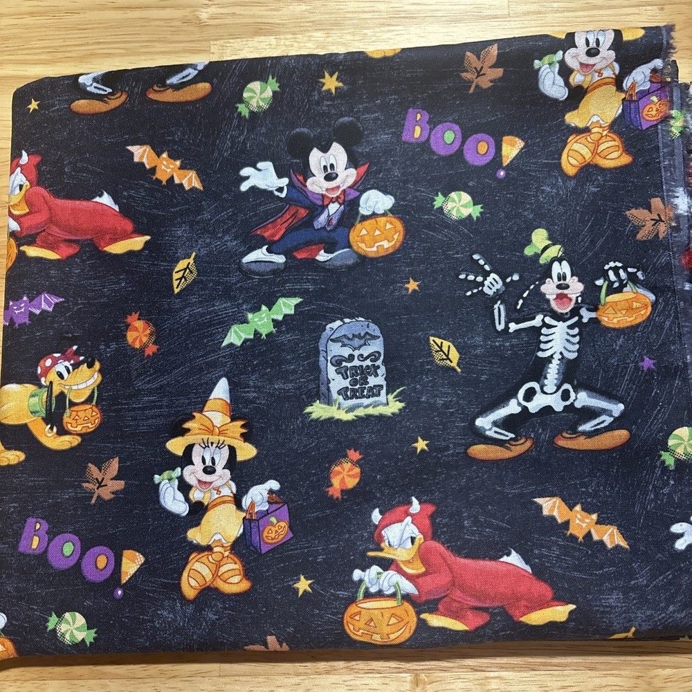 Disney Mickey Mouse & Friends Halloween 66x44inches Fabric sewing Material