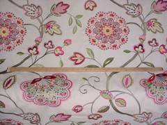 2-7/8Y Brunschwig & Fils BF1098 Boscobel Embroidered Jacobean Upholstery Fabric