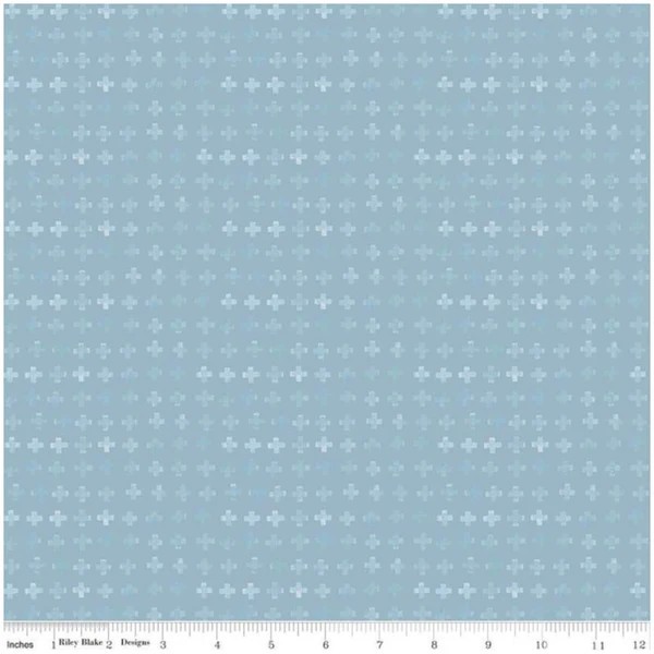 Riley Blake Blue Escape Coastal Quilting Fabric by the yard Cotton Plus Sign