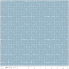 Riley Blake Blue Escape Coastal Quilting Fabric by the yard Cotton Plus Sign