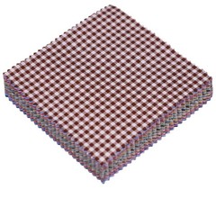 80Pcs 5×5 inch Gingham Cotton Fabric Squares, Plaid Charm Packs for Quilting …